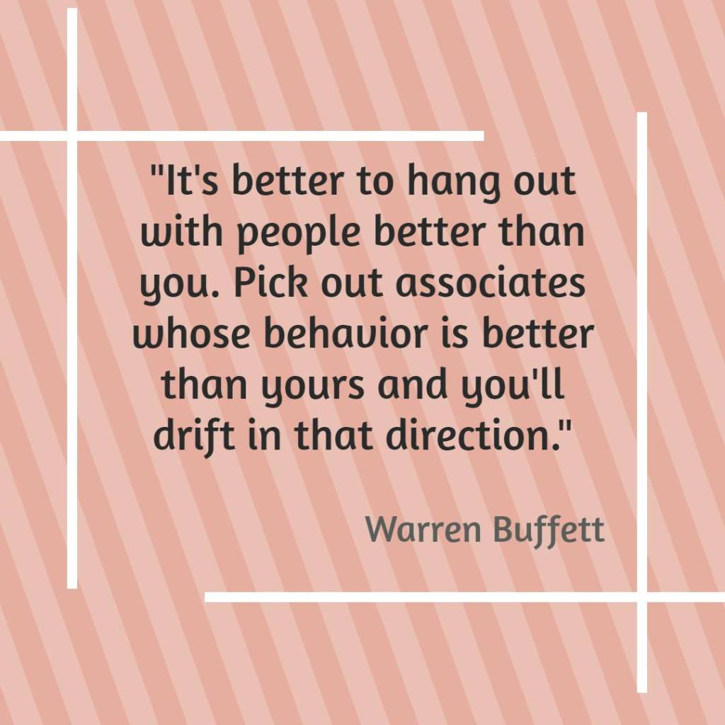quote by warren buffett, text follows this image
